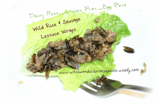 Wild Rice & Sausage Lettuce Wraps: Gluten, Dairy, Egg Free Recipe