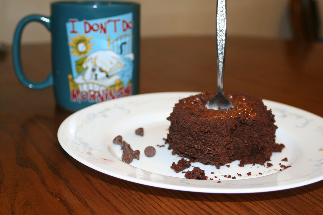 Chocolate Cake in a Mug- Gluten, Diary, Egg Free Recipe