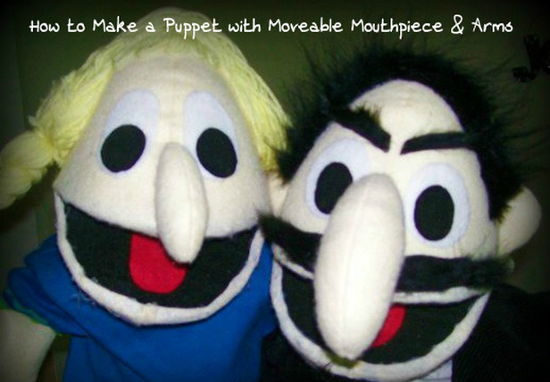 How to Make a Puppet with Moveable Mouthpiece & Arms- Cheap and only Beginner sewing skills required, great for church youth groups or children's programs