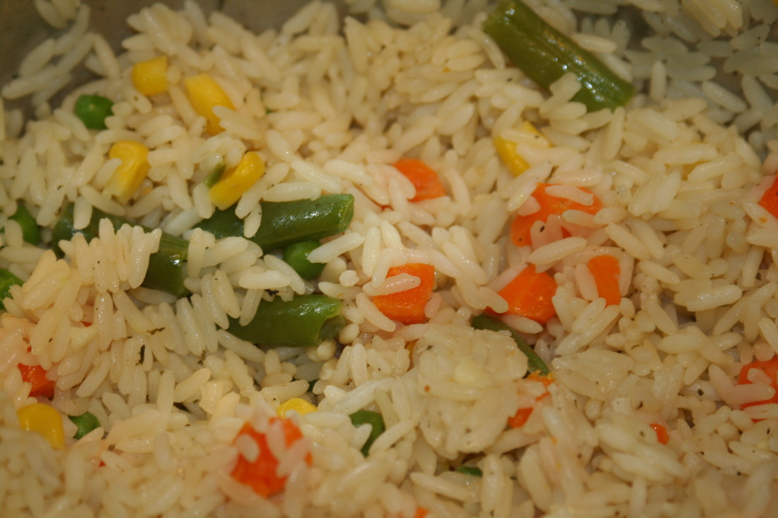 Flavored (Seasoned) Rice Recipe- omit or sub out butter & use GF DF bullion