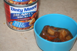 Dinty Moore Beef Stew- Gluten, Dairy, Egg Free Meal Idea