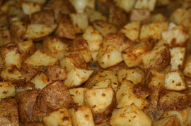 Oven Roasted Seasoned Potatoes- Gluten, Dairy, Egg Free Meal Idea
