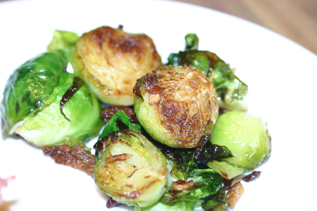 Brussel Sprouts sauteed with Garlic- Gluten, Dairy, Egg Free