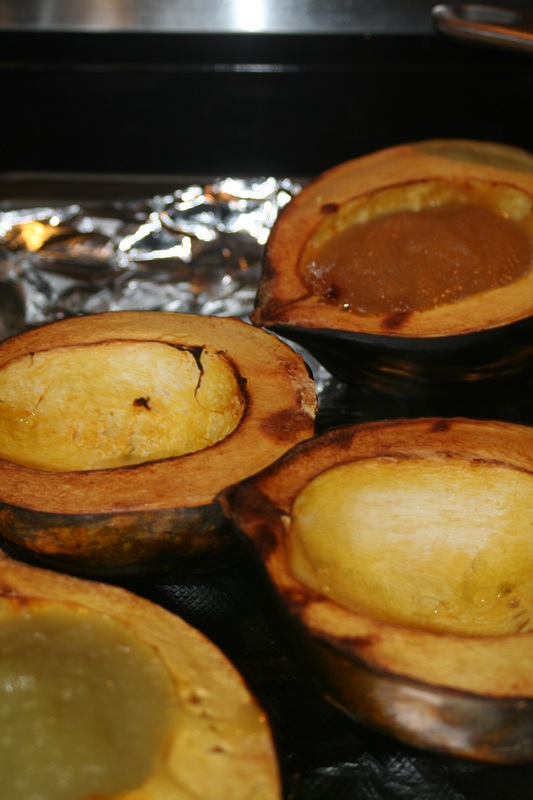 Baked Acorn Squash with Applesauce- Gluten, Dairy, Egg Free Recipe