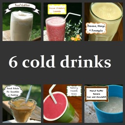 6 Cold Drinks: Gluten, Dairy, Egg Free (Vegan) Recipes